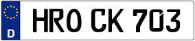 Trailer License Plate